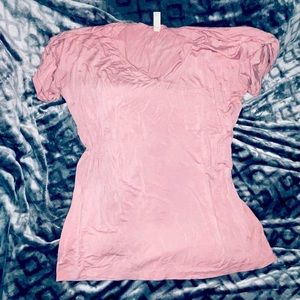 Light pink loose pocket top